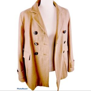 Calvin Klein Blend Trench Coat Wool Beige